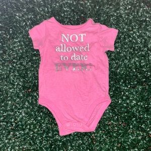 Not allowed to date ever onesie